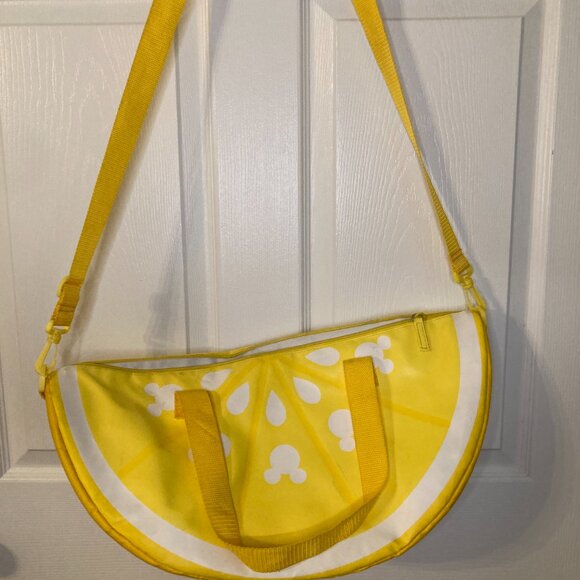 Disney Store Cooler Bag Mickey Mouse Lemon Wedge Large Summer Fun 20" Wide - Picture 4 of 15